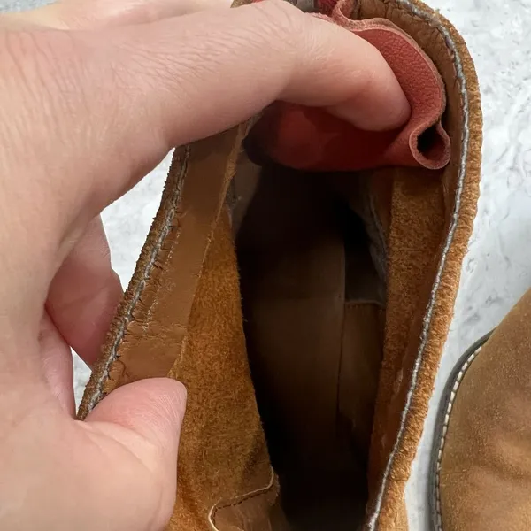 DV by Dolce Vita Womens Heel Pointed Toe Booties Size 6 Camel‎ Brown Suede - Image 4