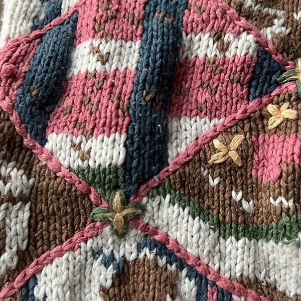 Carolina Colours Knit Vintage Sweater Small 80s - Image 3