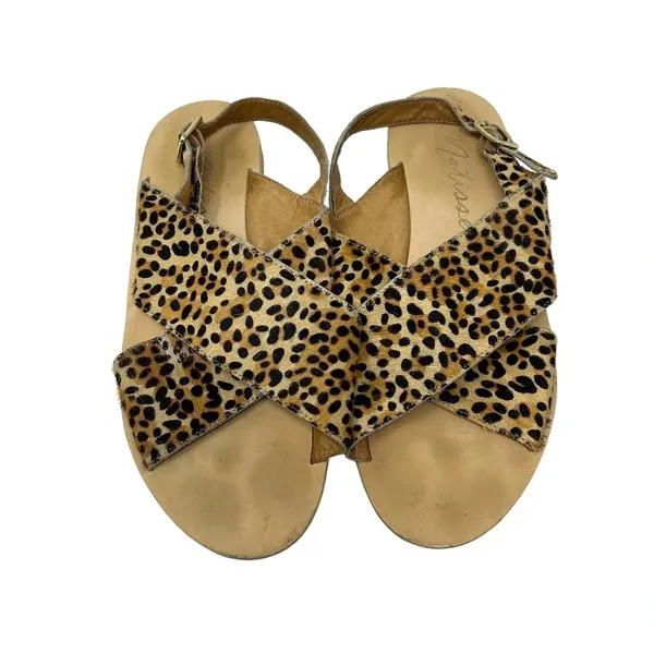 Matisse Arielle Cow Hair Sandals Leopard Cheetah‎ Print Size 8 - Image 2
