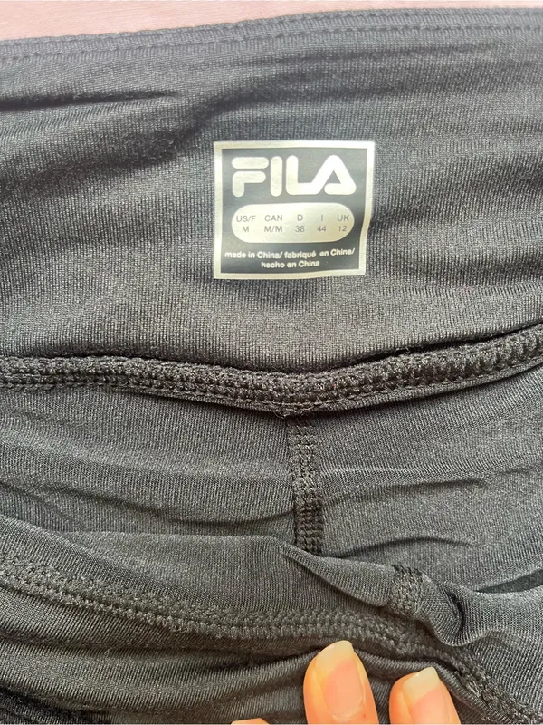 Fila Black Skort with Teal Triangle Accents - Image 3