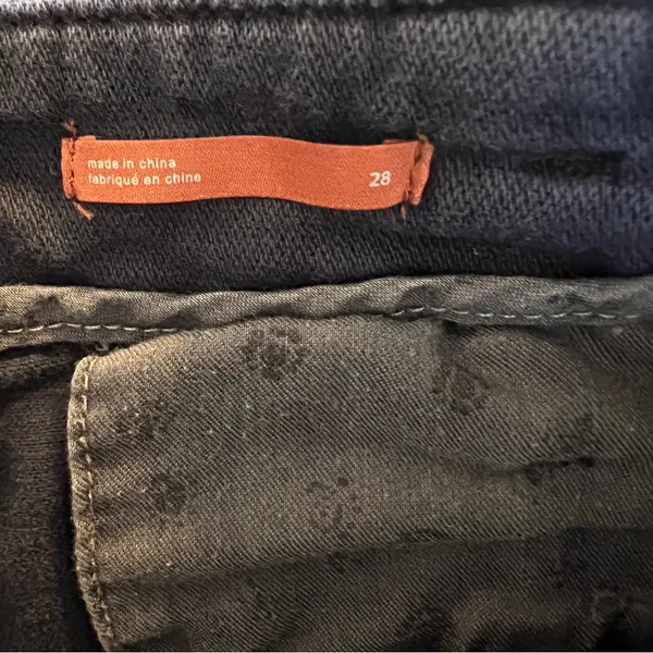 PILCRO THE LETTERPRESS Wide Leg Blue Pants Exposed Buttons Women’s Size 28 - Image 6