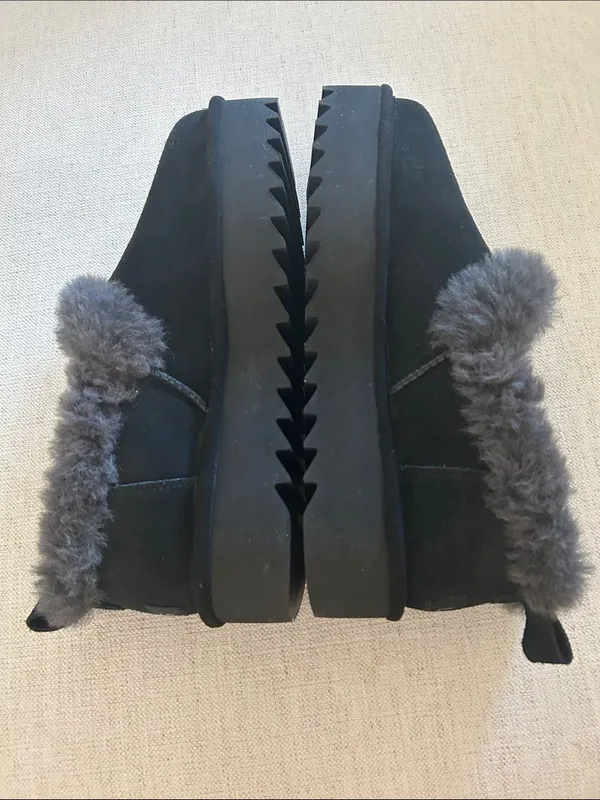 UGG® Nita Genuine Shearling Slipper (Women), Black, Size 10, NWT - Image 5