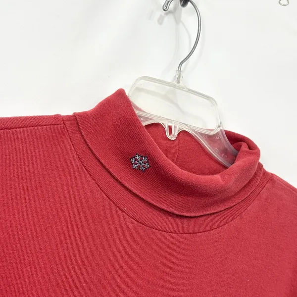 VTG Disney Store Winnie the Pooh‎ XXL Top Christmas Holiday Red Turtleneck 1665 - Image 4