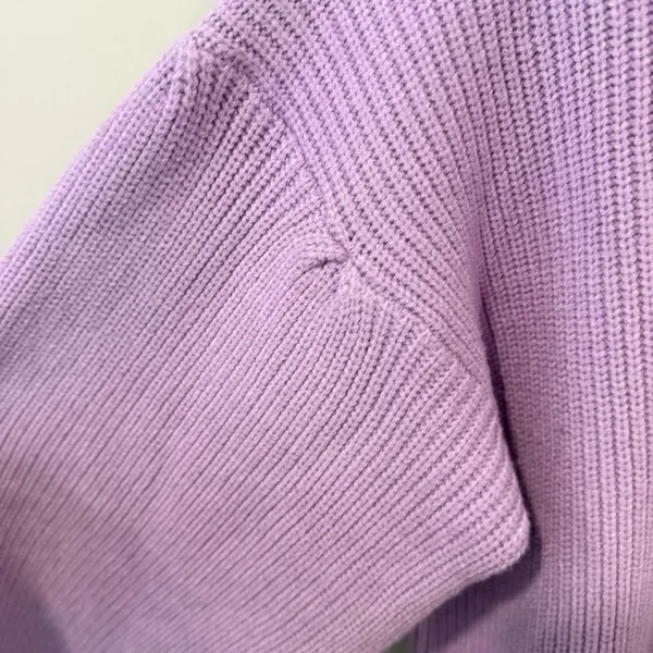 Superdown Revolve  Frankie Lavender Knit Sweater Size Medium 1966 - Image 8