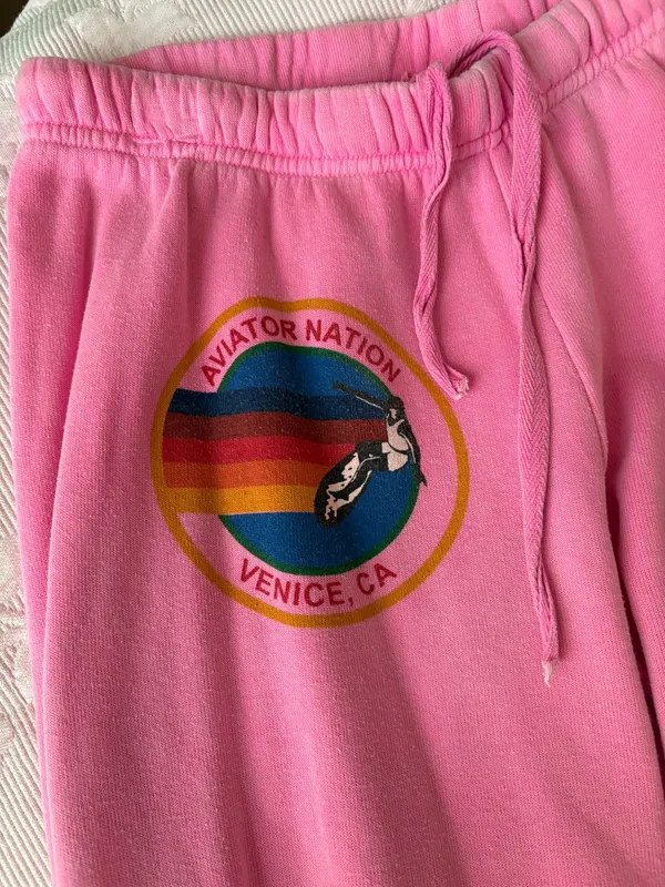 Pink Aviator Nation Sweatpants - Image 2