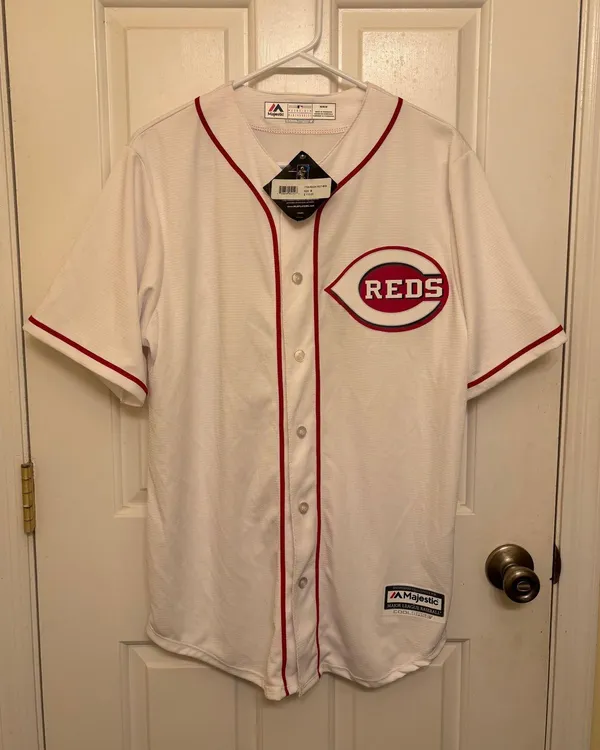 Cincinnati Reds Devin Mesoraco NWT Majestic White Stitched MLB Jersey - Image 7