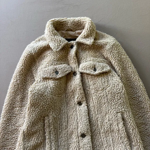Hollister Teddy Bear Sherpa Trucker Jacket - Image 8