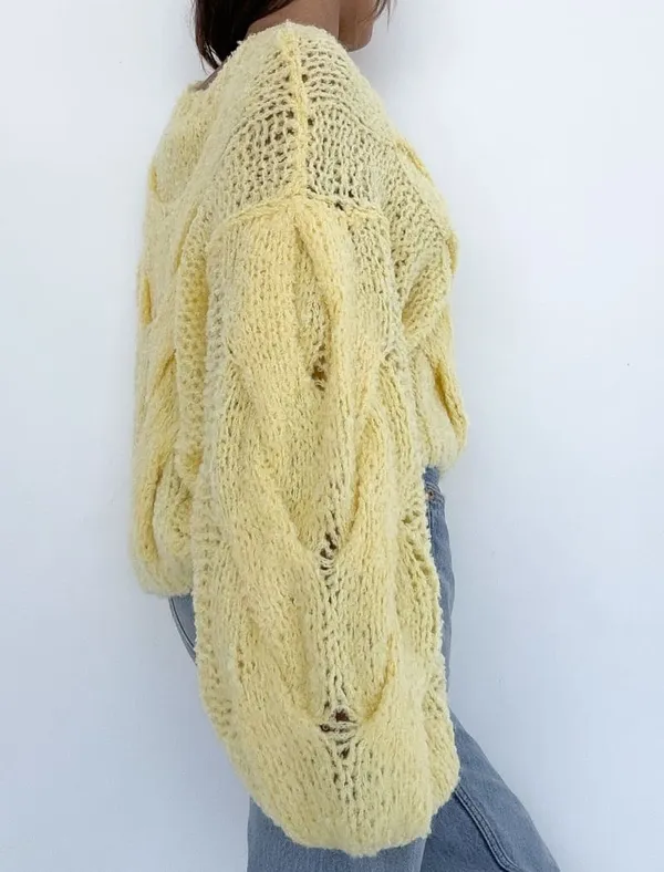 RUMORED NONNA SWEATER BANANA S/M Yellow - Image 5