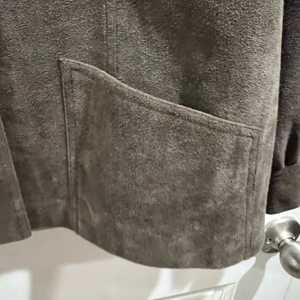 Vintage Suede Abe Schrader Jacket Size Large Brown - Image 3