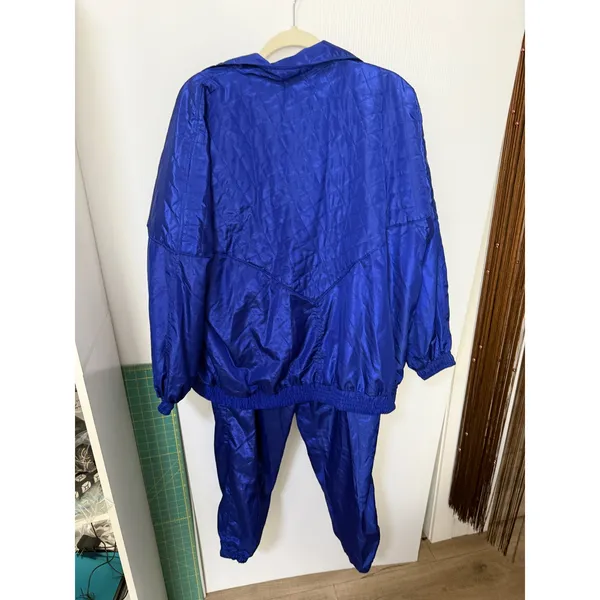 Vintage Active Horizon Royal Blue Tracksuit Set Jacket Pants 1X Retro 90s Sport - Image 5
