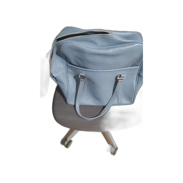 Vintage Sears, Roebuck and Company Luggage Bag Carry On Travel Bag Tote Baby Blu - Image 14