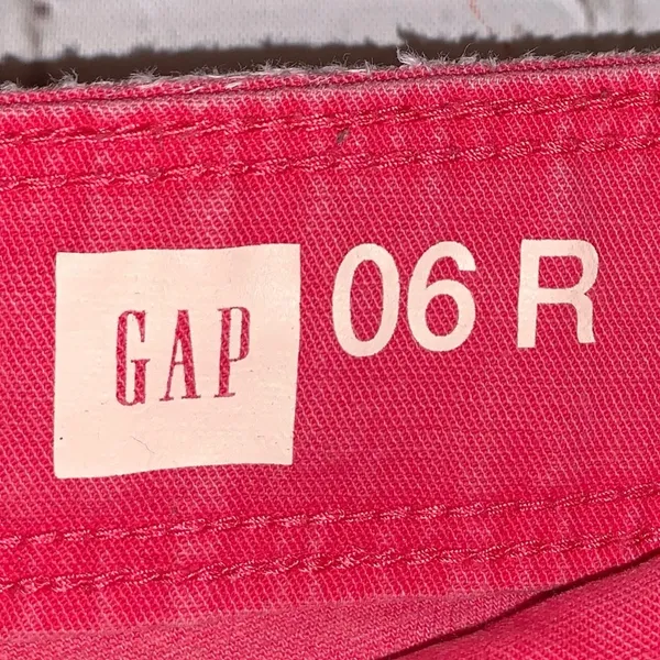 Gap Bubblegum Pink Boyfriend‎ Chino Pants Women's 6R Utility Pocket Casual - Image 3
