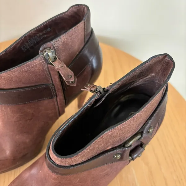 Cole Haan NIKEair‎ brown leather booties 7.5 - Image 9