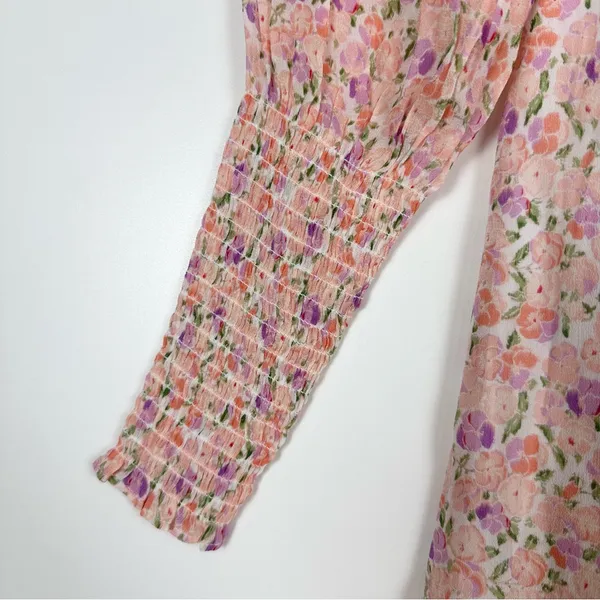 Hill House The Grace Nap Dress in Pink Multi Pansy - Image 6