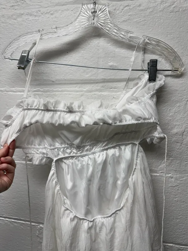 NWOT Ruffle Trim Tie Back Dress - Image 6