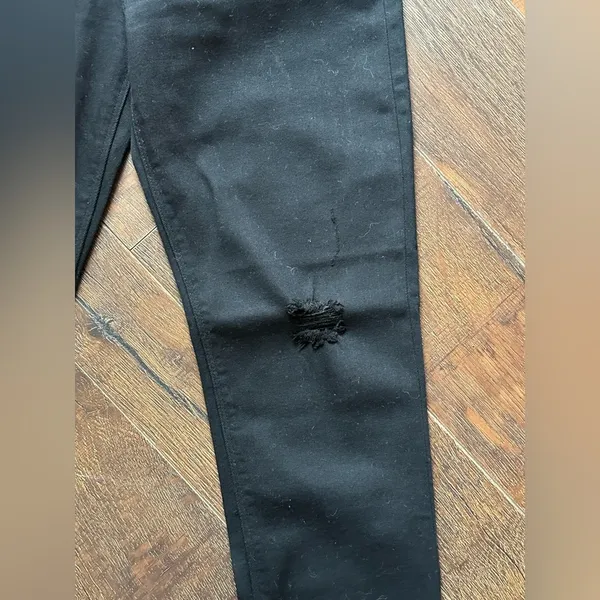 Hudson Jeans Nico Mid-Rise Super Skinny in Black Black - Image 3