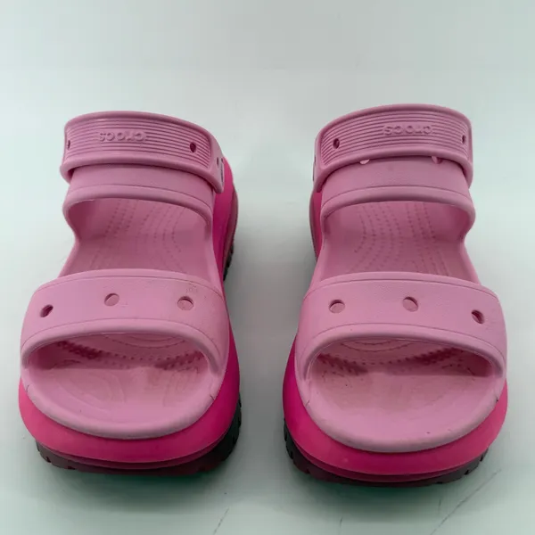 Crocs Classic Mega Crush Sandals Pink Women 7 Chunky Platform Y2K Statement - Image 2