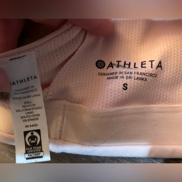 Athleta Pale Pink Sports Bra small - Image 2