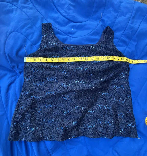R&M Richards Women's Sequin Embellished Sleeveless Evening Tank Top - Image 11