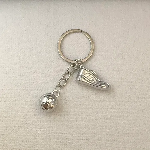 Soccer Shoe Keychain Charm for Men Women Car Keychain Key Ring Bag Charm - Image 2