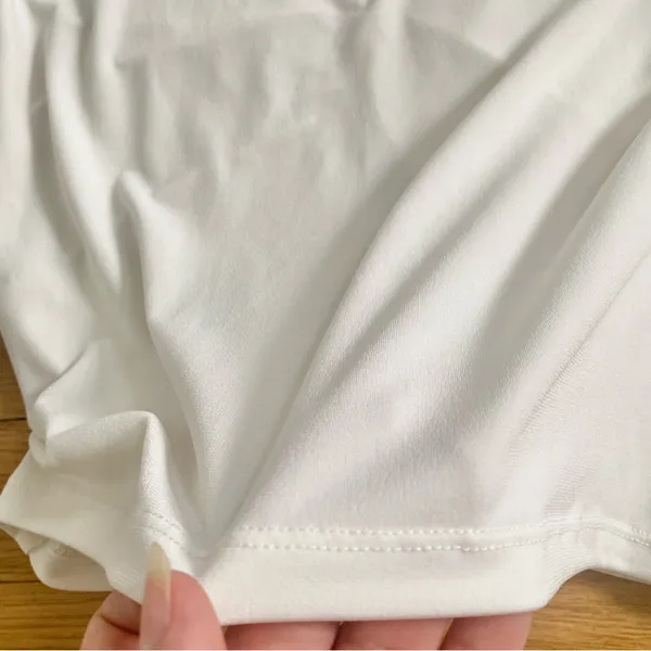 Abercrombie & Fitch Ivory keyhole ruched crop top - Image 8