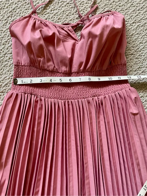 Nw/oT J. Crew Smocked Accordion Pleat Dress Size 2 - Image 10