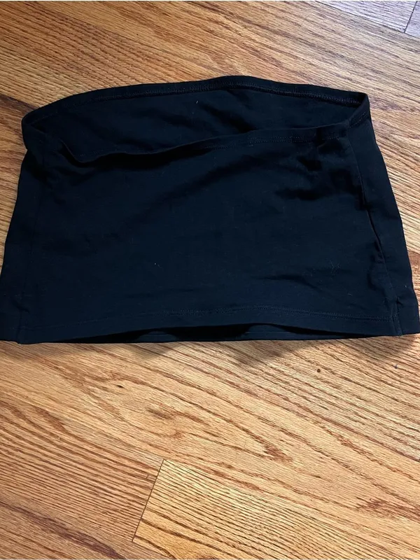 H&M Black Strapless Tube Top - Image 4
