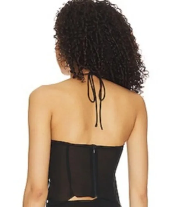 MORE TO COME Nailah Top in Black - Image 2