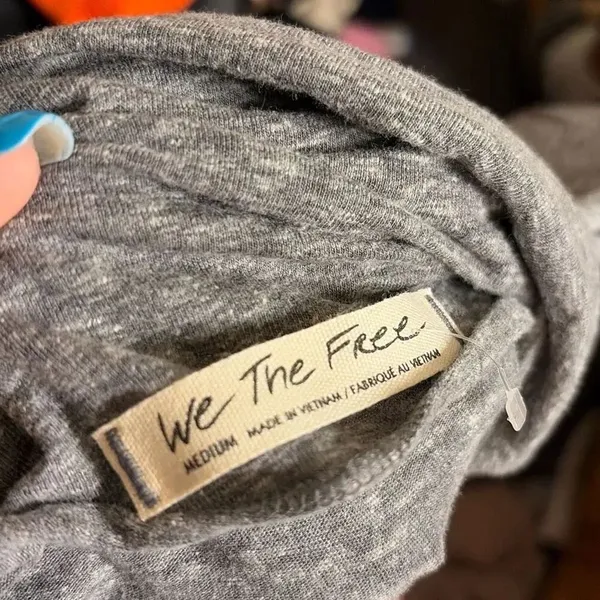 ✨Free People Bella Vista Oversized Sz Medium Tunic Top in Charcoal✨ - Image 14