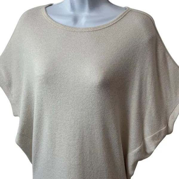 Quince‎ Cream Extremely Soft Dolman Sleeve Blouse Minimalist Luxury Career XS - Image 3