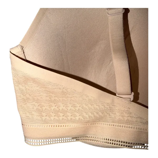 Simone Perele Muse Triangle Plunge Beige Bra, Size 34D Tan - Image 5
