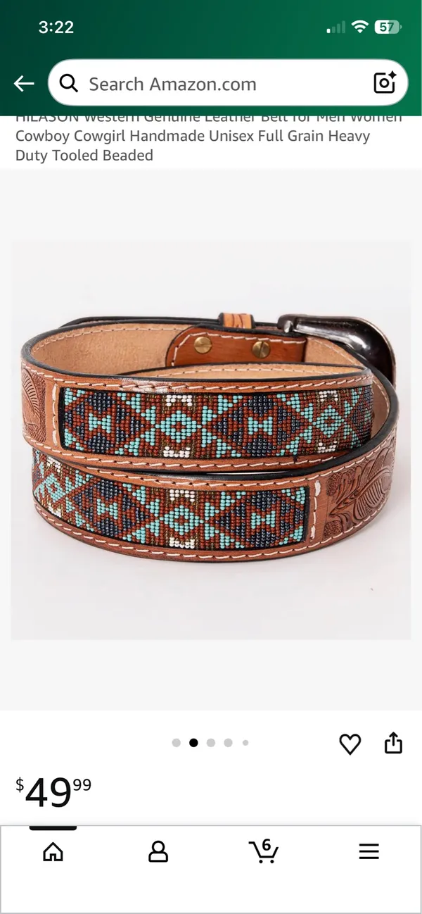 Hilason belt Brown Size 40 - Image 2