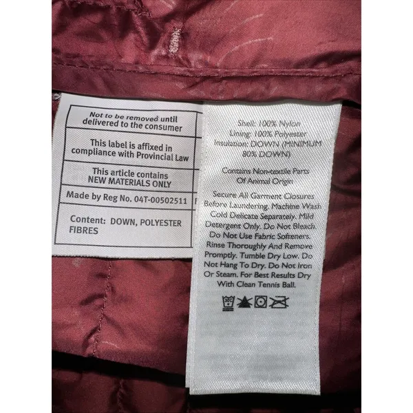 Eddie Bauer Astoria Hooded Down Parka Womens S Pink Mauve Jacket LONG COAT - Image 5
