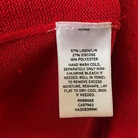 Halogen linen blend knit open front long cardigan size‎ M - Image 7