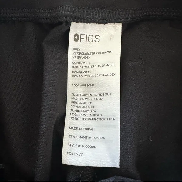 Figs Zamora Women’s Scrub Jogger Pants Black Size XS - Image 6