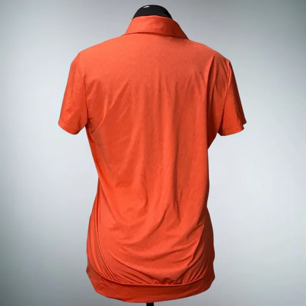Women’s Orange Adidas Golf Polo Size Medium EUC - Image 2