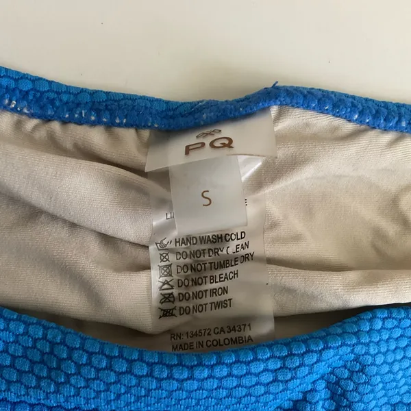 PQ Swim Blue Bikini Bottoms Size S - Image 5