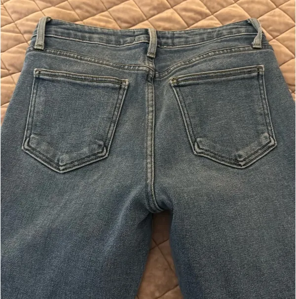 Just Black Denim Jeans Skinny Raw Hem - Image 4