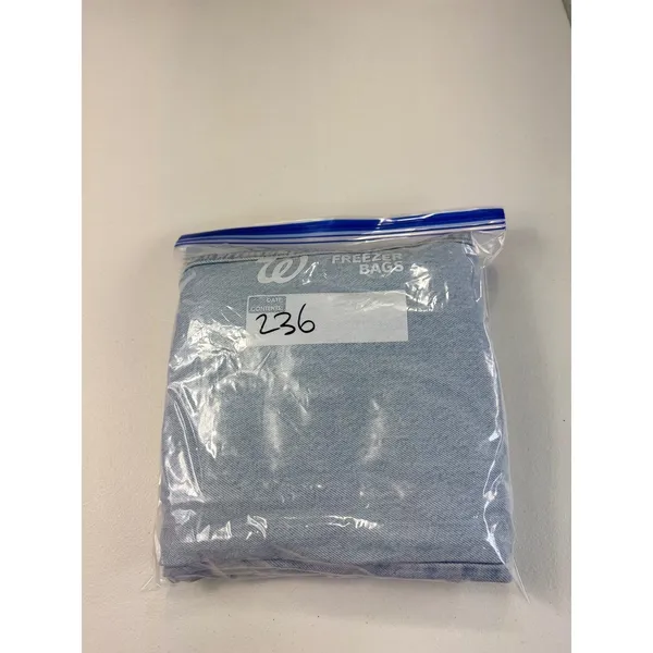 Zara High Waisted Wide Leg Distressed Jeans Light Wash‎ Blue Size 4 Distressed - Image 10