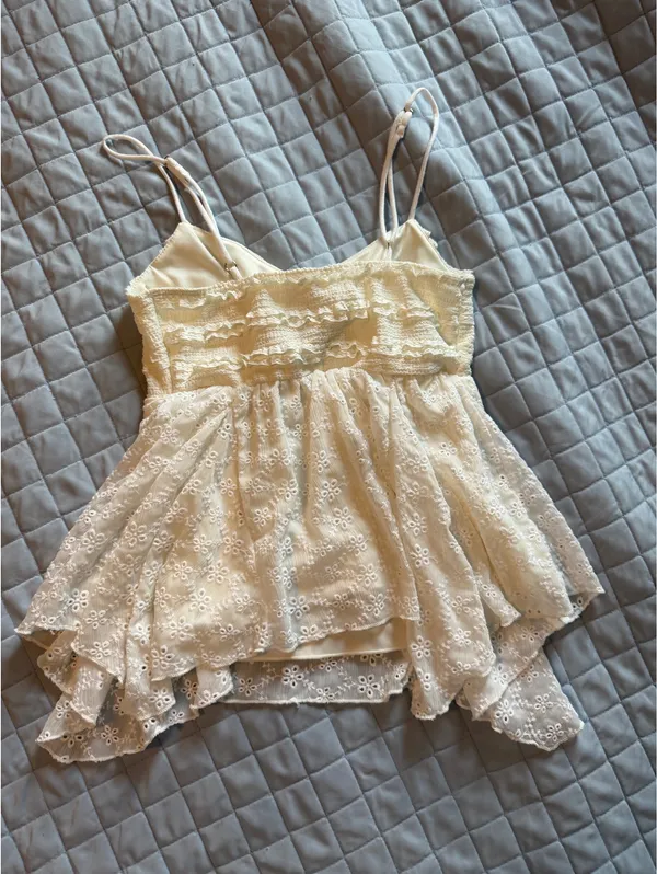 Eyelet lace top White Size XS - Image 2