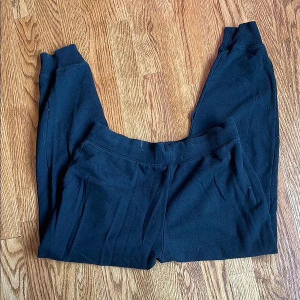 PINK Victoria's Secret Black Sweatpants with Adjustable Drawstring - Image 4