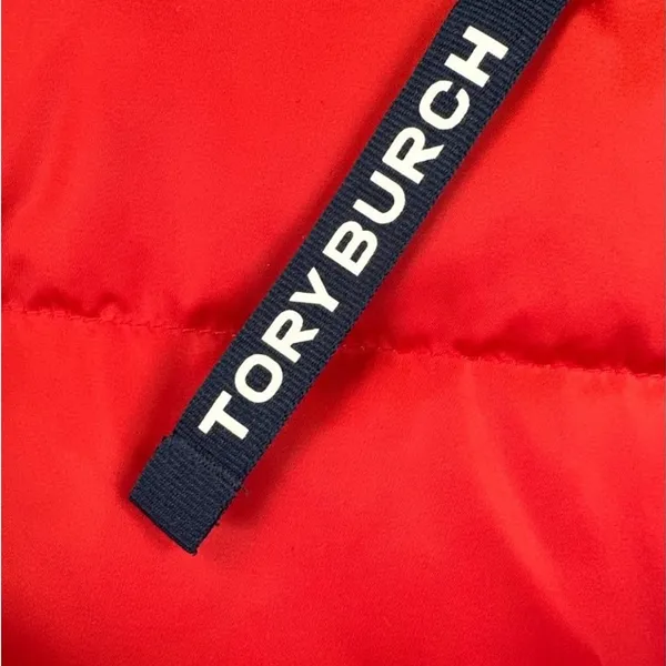 TORY BURCH - Reversible Color-block Quilted Shell Jacket In Blue and Red - Image 4
