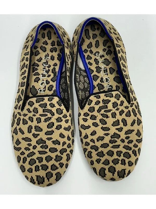 Rothy's Shoes Womens Size 7.5 The Loafer Leopard Print Round Toe Comfort Slip On - Image 4