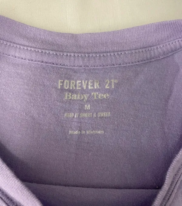 Forever 21 Purple Tee - Image 4