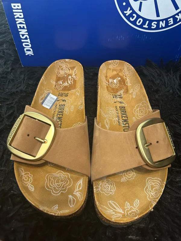 BIRKENSTOCK Madrid big buckle leather gladiator sandals slippers shoes new - Image 2