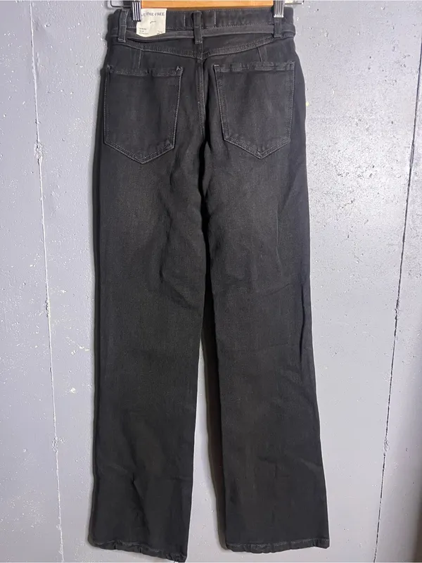 FREE PEOPLE~We The Free Sabine Slim Straight Leg Bootcut Jeans Size 24 NWT - Image 6