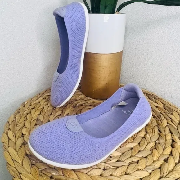 Merinos ballet flats Women's flat Lavender purple violet comfort wool Shoes - Image 2