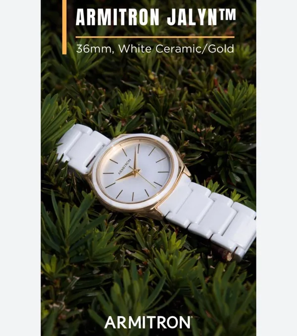 Charming Oaks Jalyn™ | 36mm, White Ceramic/Gold - Image 2