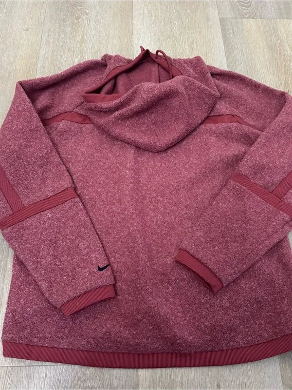 Nike Maroon Pullover Sweater Hoodie - Image 7