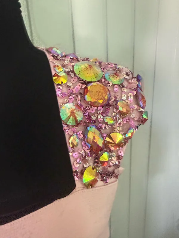 Sherri Hill Pink Mini Dress Sequin - Image 2